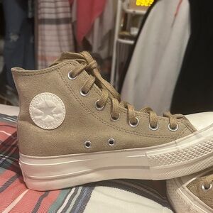 Converse Tan High-Top Sneakers